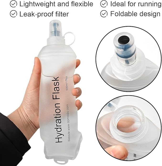 WILDREEDS 150ml Soft Flask, TPU Collapsible Soft Water Bottle - Image 2