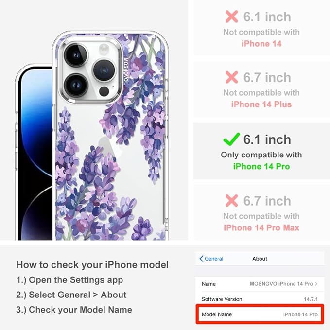 MOSNOVO Case for iPhone 14 Pro - Image 2