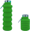 Collapsible Water Bottles 17oz, Odorless BPA-Free Silicone, Leak-Proof Foldable by VadoWorld