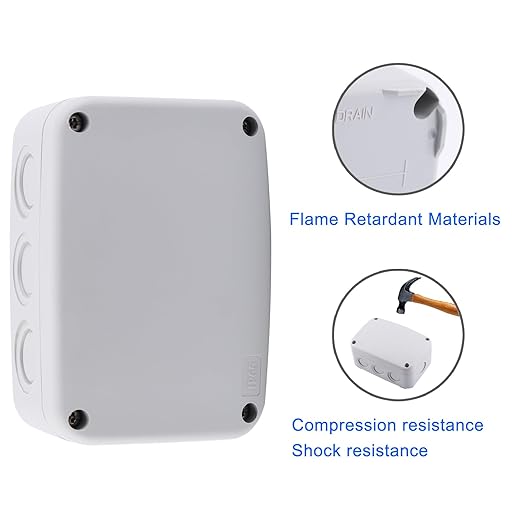 Outdoor White Junction Box, Nineleaf IP66 Waterproof Electrical Project Boxes - Image 6