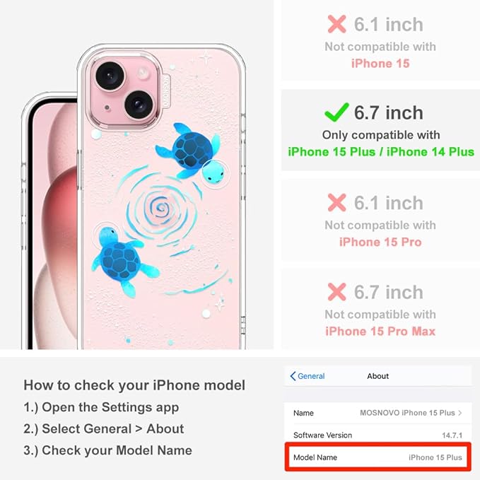 MOSNOVO Case for iPhone 15 Plus/iPhone 14 Plus - Image 2