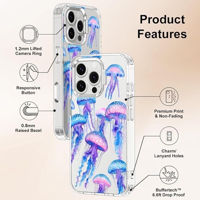 MOSNOVO for iPhone 16 Pro Case, Shockproof Military-Grade Protection 6.6ft Drop - Image 6