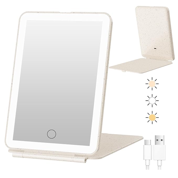 FUNTOUCH Rechargeable Travel Makeup Mirror by FUNTOUCH