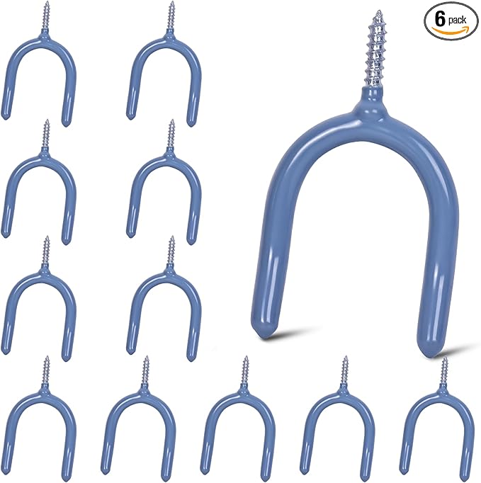 12 Pack Garage Storage System Steel U Hooks by LianRippleLian