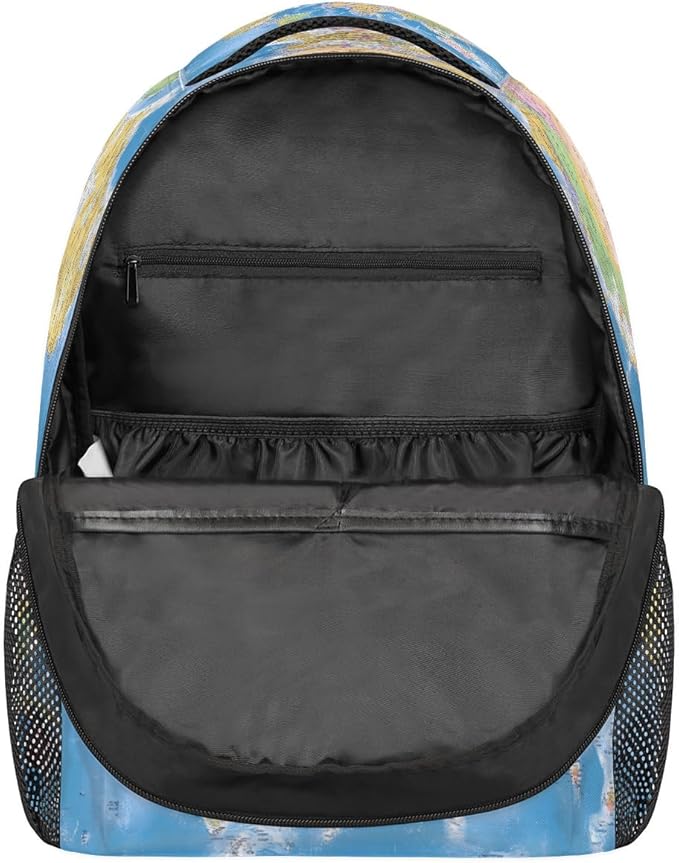 Backpacks Globe World Map School Bag Student Bookbag Adjustable Shoulder Bags - Image 5