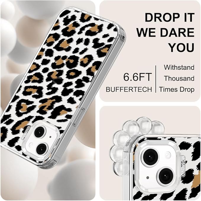 MOSNOVO for iPhone 13/14 Case | Military Grade 6.6ft Drop Tested | Clear - Image 6
