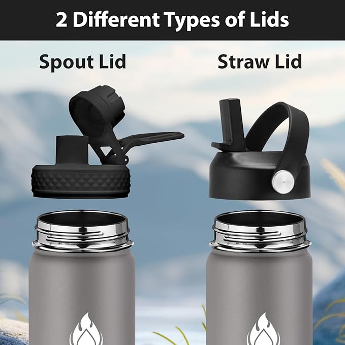SENDESTAR Stainless Steel Water Bottle, Wide Mouth Water Bottle 24 oz - Image 2