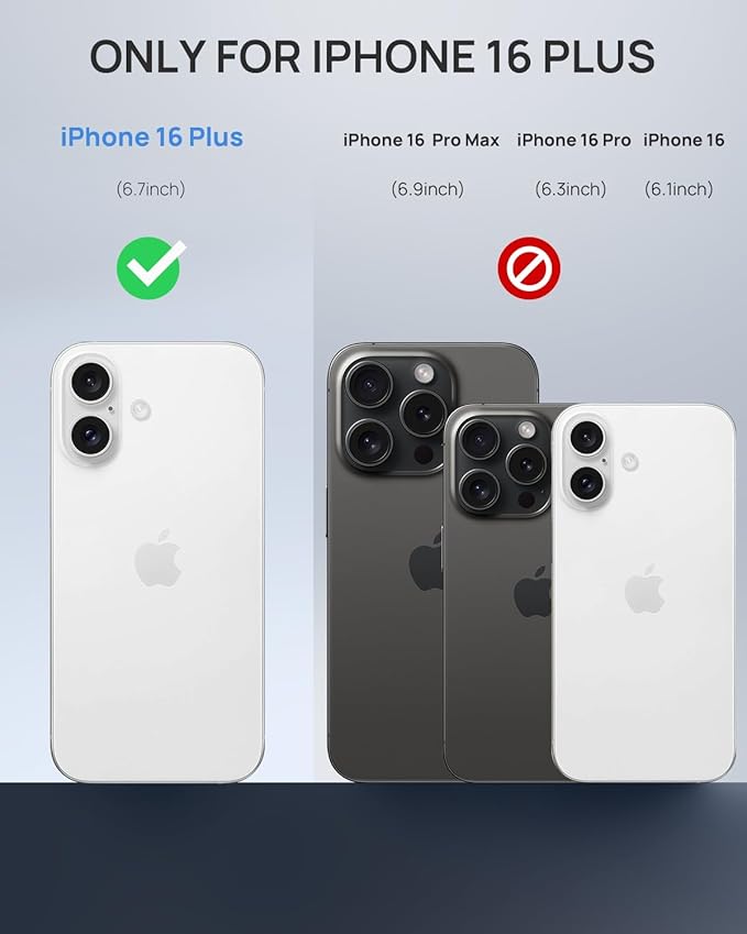 Lanhiem Magnetic for iPhone 16 Plus Case, IP68 Waterproof Dustproof Case - Image 8