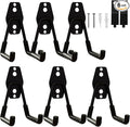Garage Hooks Heavy Duty, 6 Pack Small Square Steel Garage Storage Hooks by BRCRXW