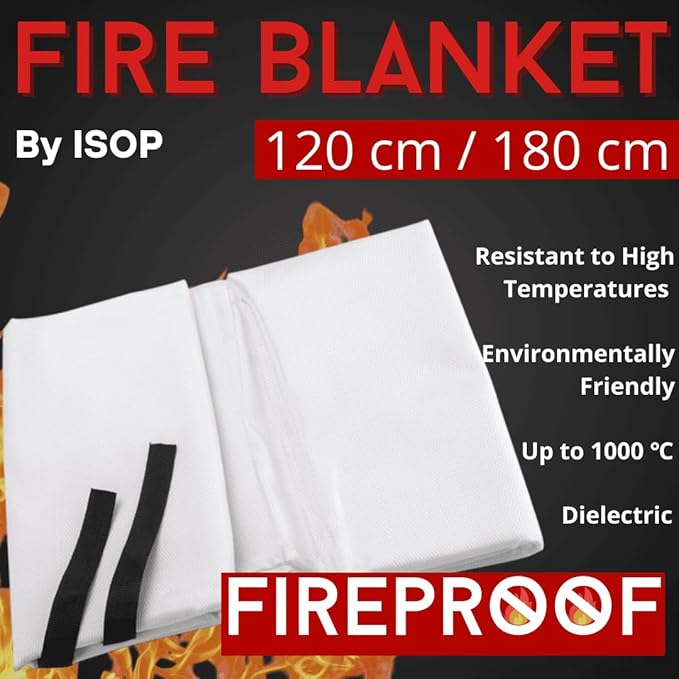 ISOP Fire Blanket 47 * 70 inches – Fire Retardant Blanket – Heavy Duty - Image 8