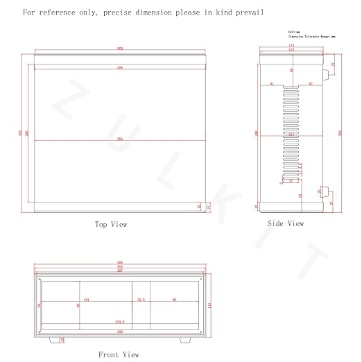 Zulkit Junction Box Blue Metal Project Box DIY Electric Enclosure Case - Image 9