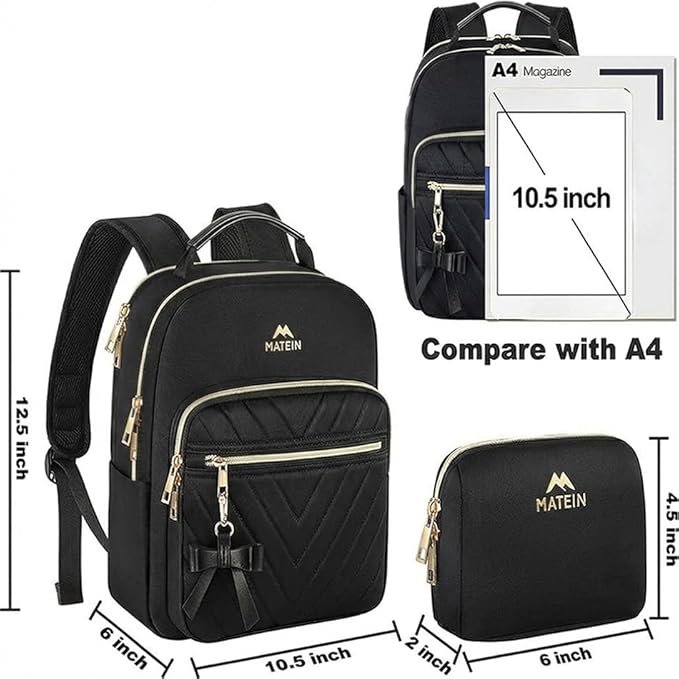 MATEIN Mini Backpack for Women, Waterproof Stylish Daypack Purse Shoulder Bag - Image 5