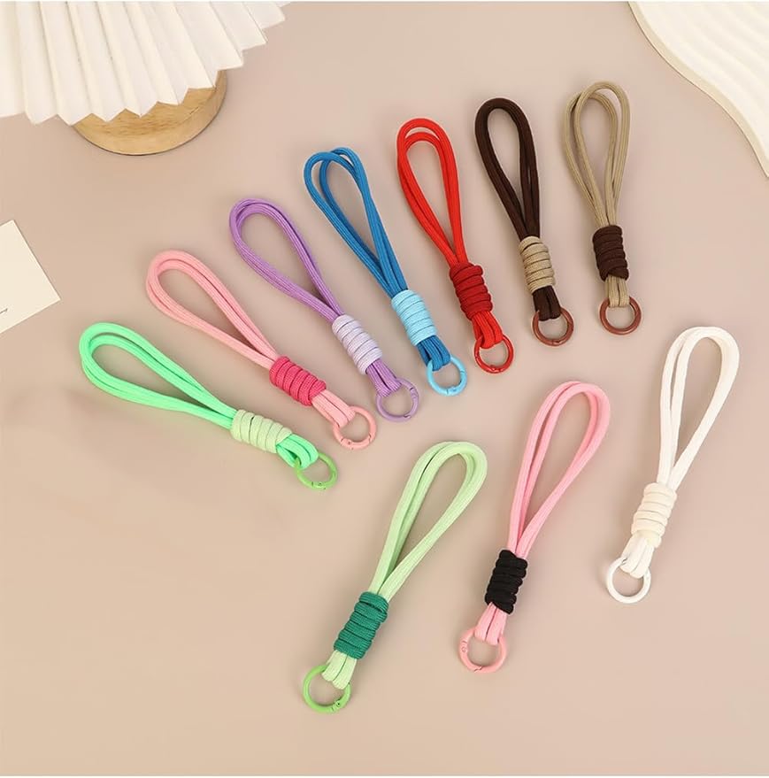 8/13/18/20/30 Pack Paracord Keychain Rope Bag Charms Colorful Braided Charms - Image 3