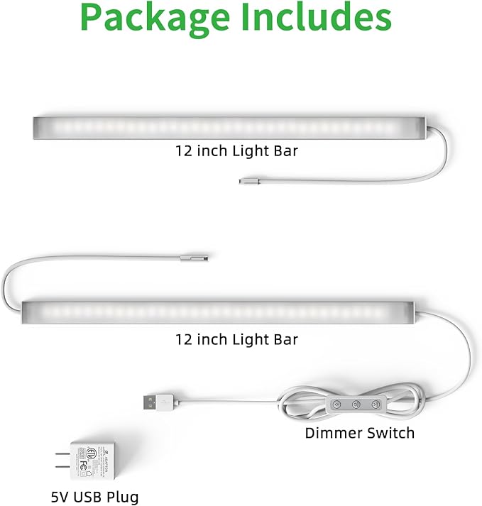 Plug-in Under Cabinet Lighting, Dimmable Counter Lights - Image 7