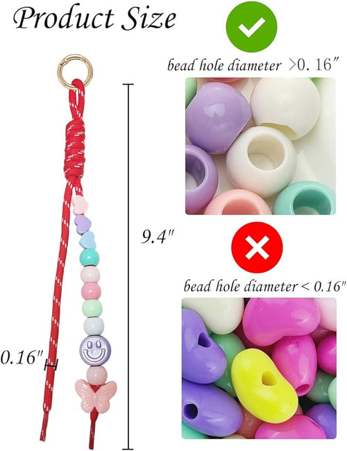 8/13/18/20/30 Pack Paracord Keychain Rope Bag Charms Colorful Braided Charms - Image 2