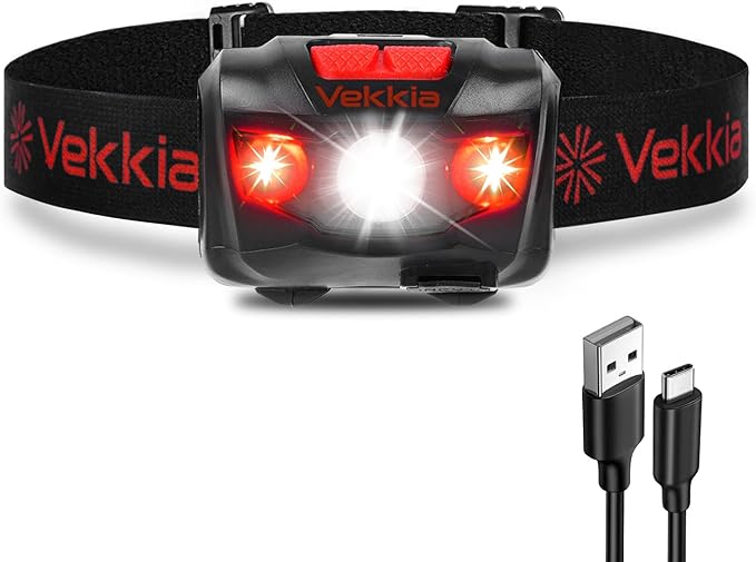 Vekkia LED Headlamp Rechargeable by Vekkia