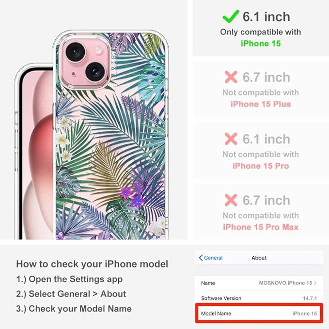 MOSNOVO Case for iPhone 15 - Image 2