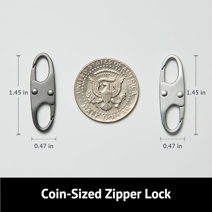 zelin 4pcs Zipper Clips Anti Theft, Airplane Gadgets and Travel Essentials - Image 2