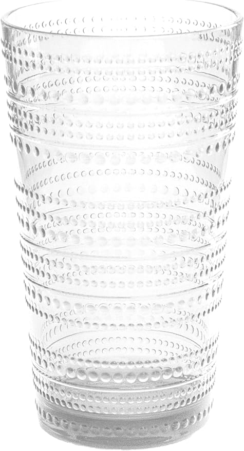 Beaded 16 oz Durable Acrylic Jumbo Drinking Glasses, Shatter-Resistant and - Image 2