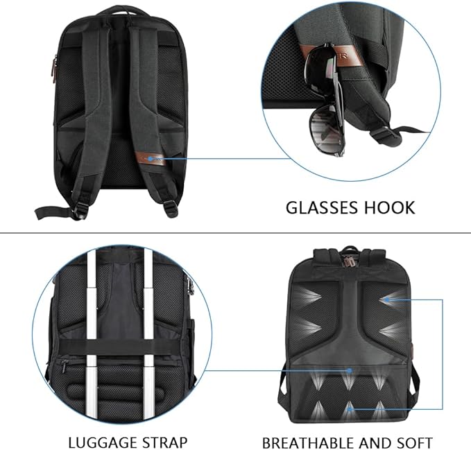 KROSER Laptop Backpack Large Computer Backpack Fits up to 17.3 Inch Laptop - Image 7