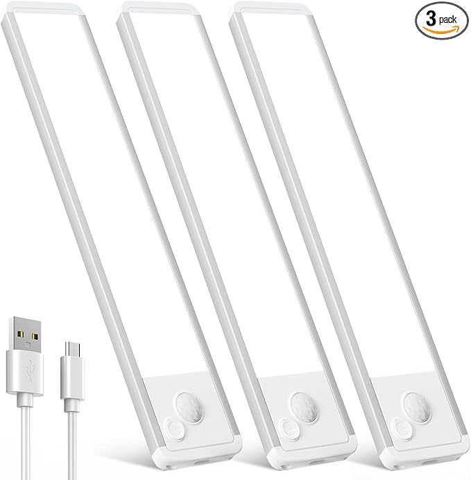 Under Cabinet Motion Sensor Lighting: Dimmable Rechargeable Lights Indoor by Vozuji