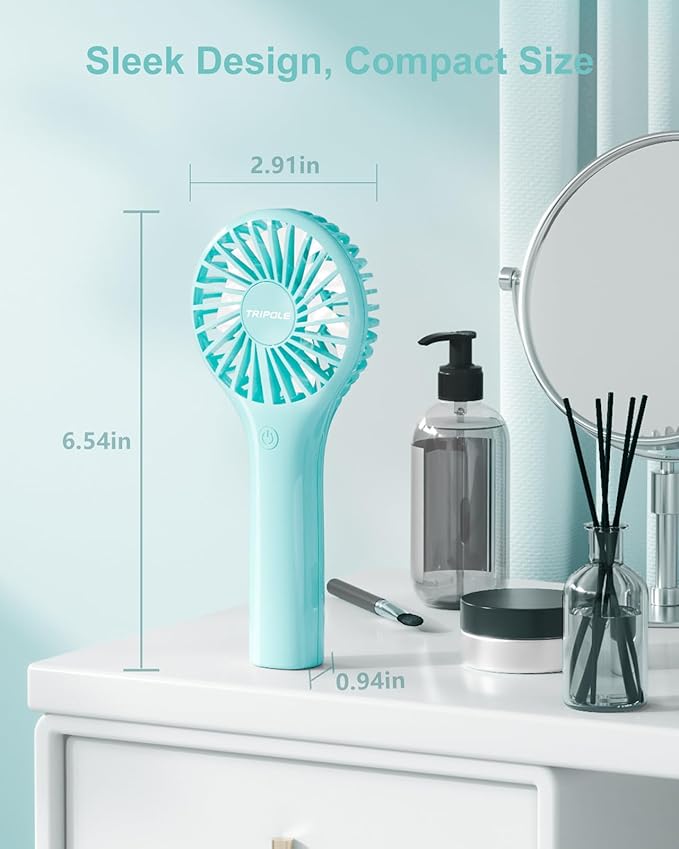 TriPole Mini Handheld Fan Portable Personal Fan - Image 2
