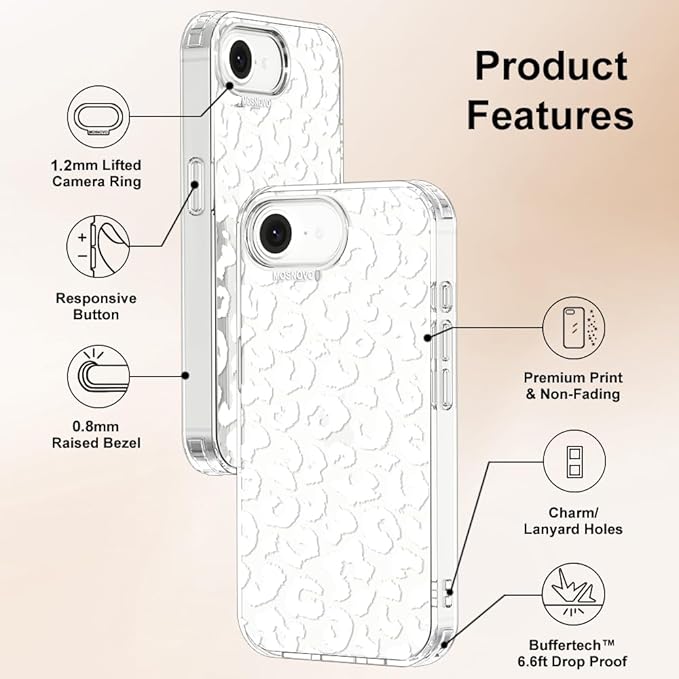 MOSNOVO for iPhone 17e Case/iPhone 16e Case, Shockproof Military-Grade - Image 6