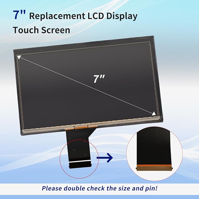 7" Inch Replacement Uconnect VP2 LCD Monitor Display - Image 5