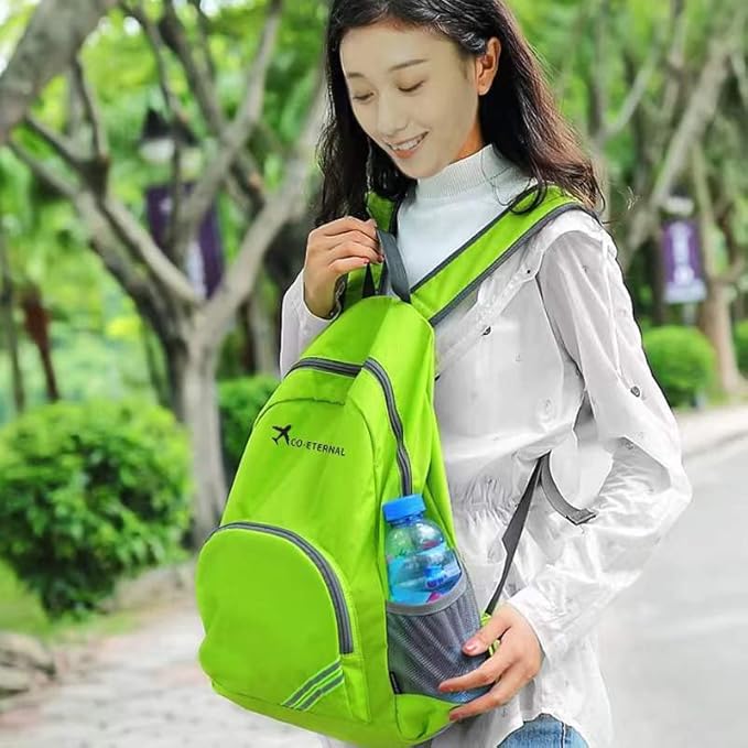 Geboldil Men's and women's waterproof backpack traveling backpack green - Image 6