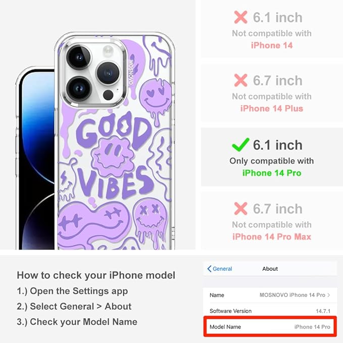 MOSNOVO Case for iPhone 14 Pro - Image 2