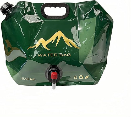 8L/281oz Outdoor Collapsible Water Jug BPA-Free w/Adjustable Faucet by Chinshwehaw