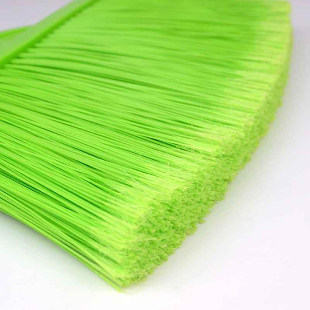 Three-Section Telescopic Aluminum Alloy Rod Long-Handled Broom for Housekeeping Garden Camping Outdoor&Indoor, 3 CPS Green