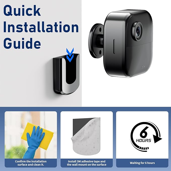 Blink Outdoor Camera Mount, No Drilling Mount Bracket Compatible - Image 8