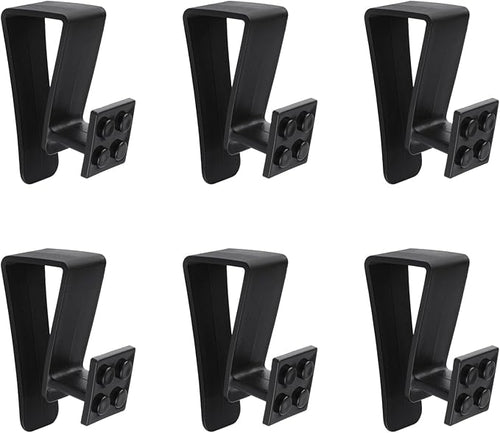 6Pcs Over Cabinet Door Hooks Plastic Over The Door Single Hook Space-Saving by UFURMATE