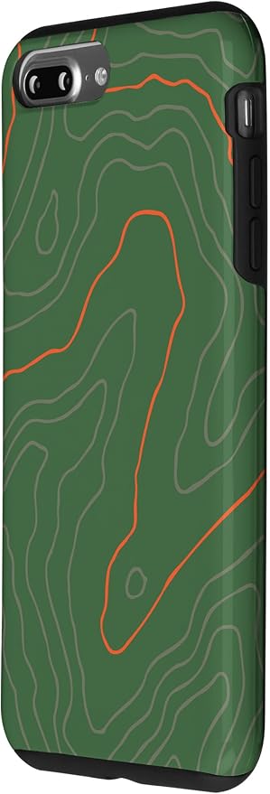 Backcountry Topo Guide Orange Lines Topographical Map Case - Image 2