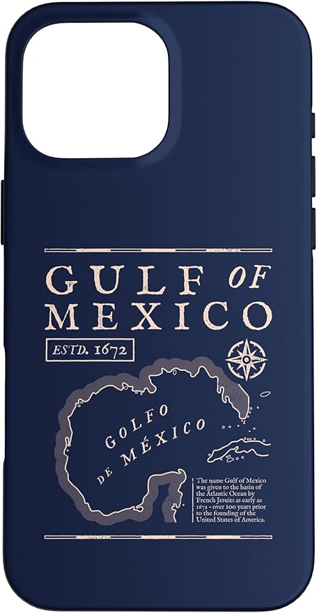 Gulf of Mexico 1672 Historic Map Case by Unknown