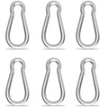 Carabiner, Heavy Duty Galvanized Steel Spring Snap Hook Carabiner Clips by High-PQ