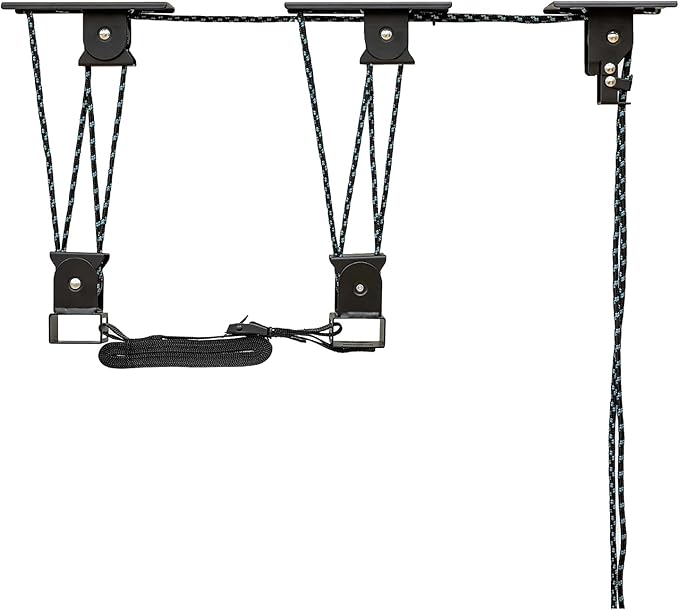 Teal Triangle Heavy Duty Elite Kayak Hoist, Easy-Lift Garage Pulley System - Image 8