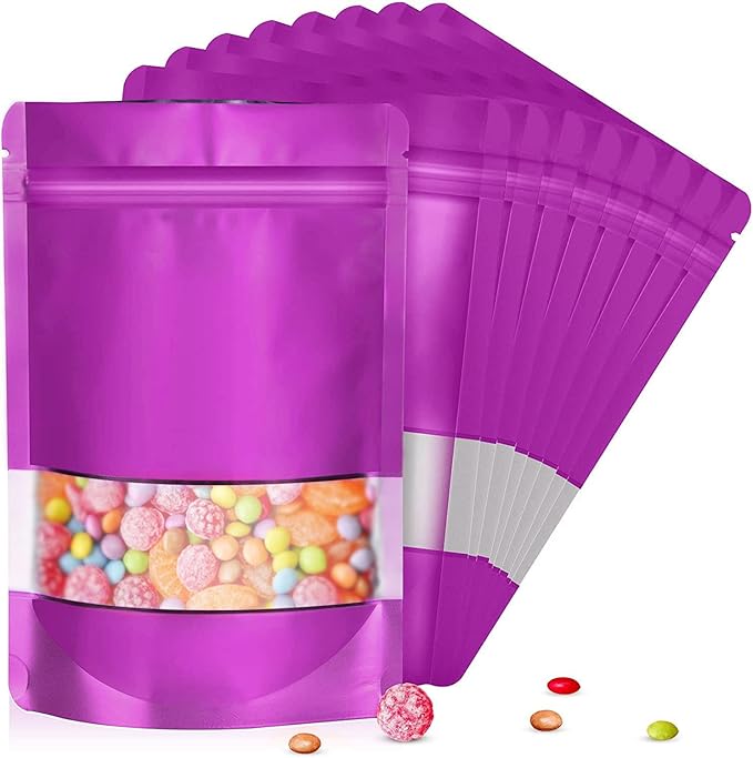 6.3"x9.5" 120pcs Mylar Bags for Food Storage, Smell Proof Bag by ODDIER