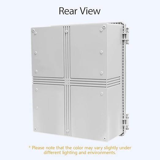 LeMotech Electrical Box, IP67 Waterproof Hinged Clear Cover Stainless Steel - Image 6