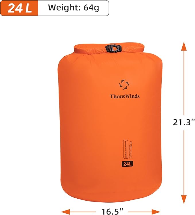 Thous Winds Heavy Duty Waterproof Dry Bag, 24L/36L Large Capacity Roll Top Dry - Image 7