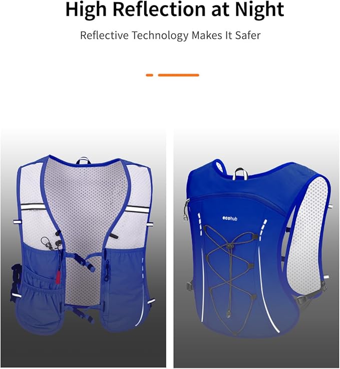 ECOHUB Running Hydration Vest Backpack, Lightweight Breathable Pack - Image 5