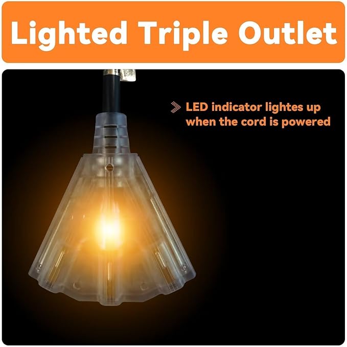 EP 10 Ft Lighted Outdoor Extension Cord - Image 4