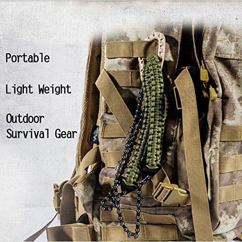 Pocket Chainsaw with Paracord Handle 36 Inches 16 Teeth Long Chain Hand Saw - Image 6