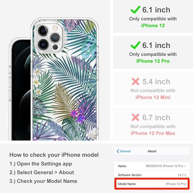 MOSNOVO Case for iPhone 12 & iPhone 12 Pro - Image 2