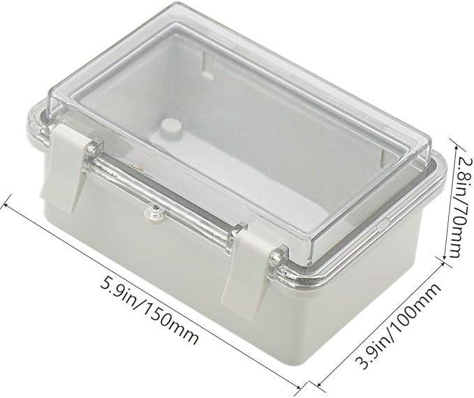 Zulkit 2pcs Junction Box ABS Plastic Dustproof Waterproof IP65 Electrical Boxes - Image 2