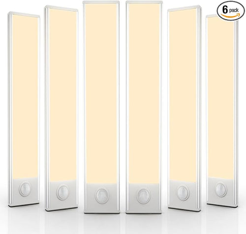 6 Pack Under Cabinet Lights Wireless, 58 LED Motion Sensor Light Indoor by AVEVA