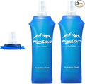 2 Packs Soft Flask, 17oz/500ml TPU Collapsible Soft Water Bottle by Unknown