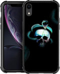 for iPhone XR Case, Skeleton Winding Snake Pattern Graphic Design Girl Boy Soft by FKBRCL4U
