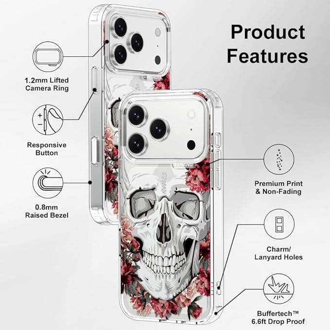 MOSNOVO for iPhone 17 Pro Case | Military Grade 6.6ft Drop Tested | Camera - Image 7